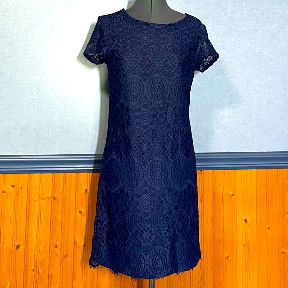 Laundry by Shelli Segal Blue lace dress